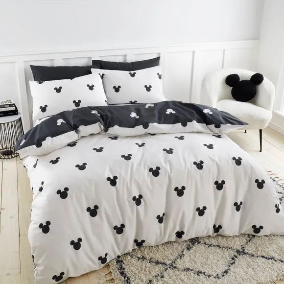 Duvet Cover Set with Pillowcase - Black, Cotton
