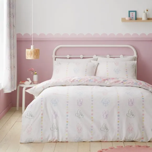 Duvet Cover Set with Pillowcase - Pink, Cotton
