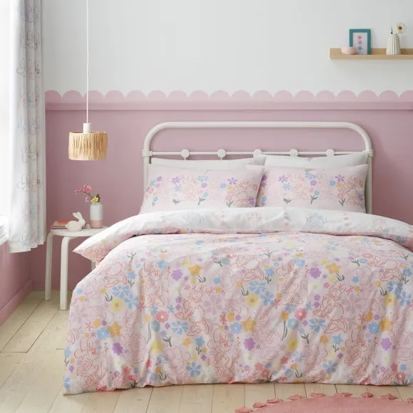 Duvet Cover Set with Pillowcase - Pink, Cotton