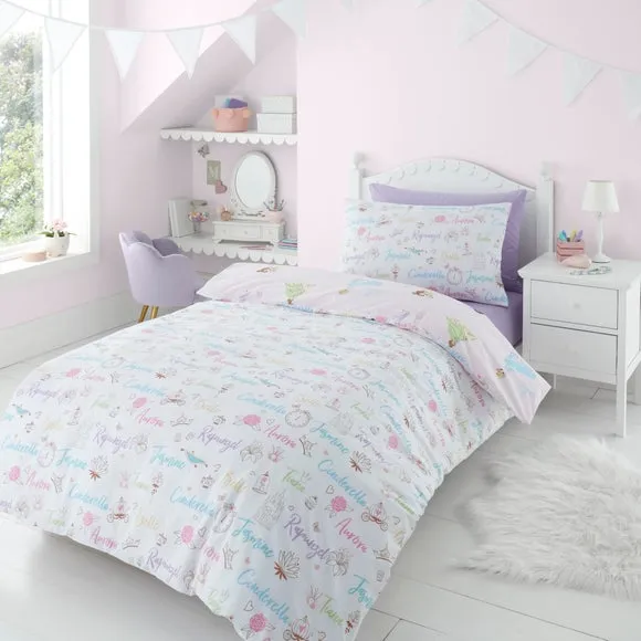 Duvet Cover Set with Pillowcase - Pink, Polycotton