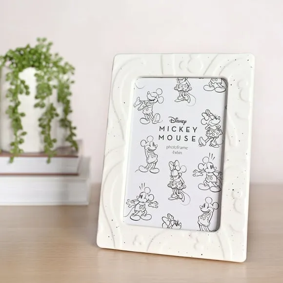 Embossed Photo Frame - Natural, Ceramic