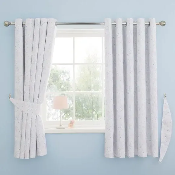 Eyelet Blackout Curtains - Multicolor, Polyester