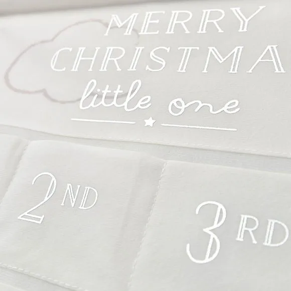 Fabric Advent Calendar - White, Soft Fabric