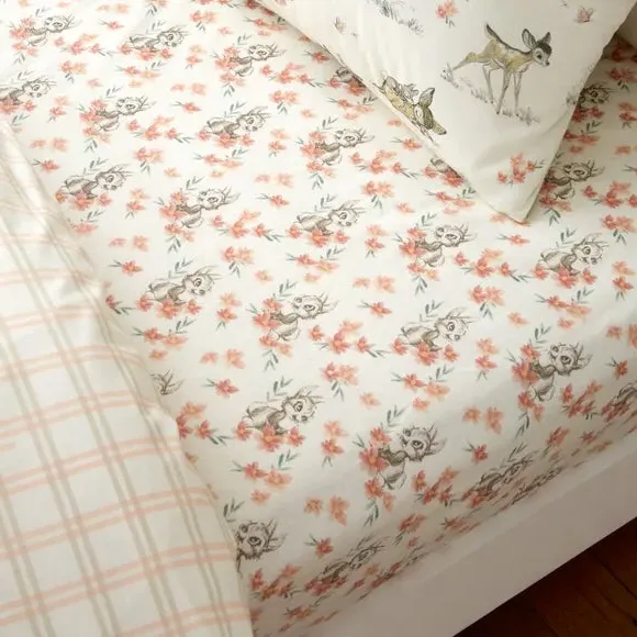 Fitted Sheet with Print - Natural, Cotton image