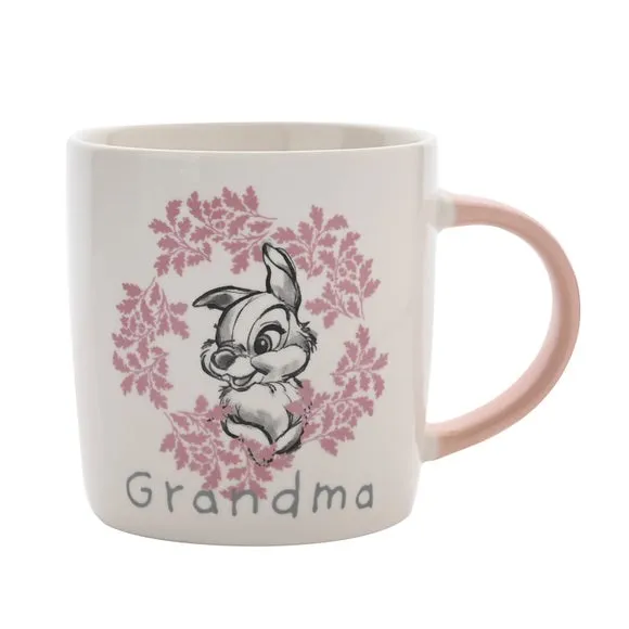 Grandma Mug with Character Design - White, Bone China