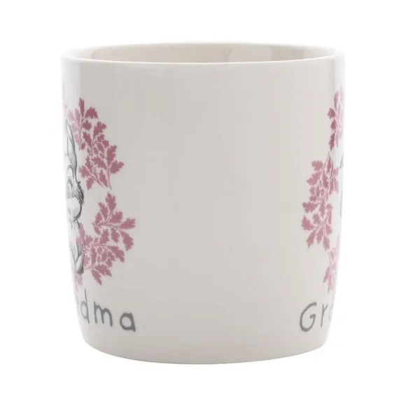 Grandma Mug with Character Design - White, Bone China