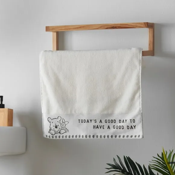 Hand Towel with Character Design - White, Cotton image