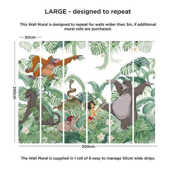 Jungle Book Wall Mural - Green
