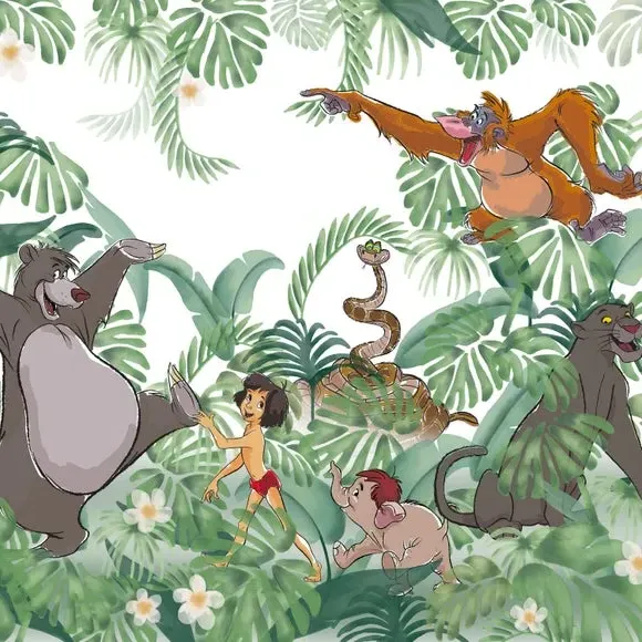 Jungle Book Wall Mural - Green
