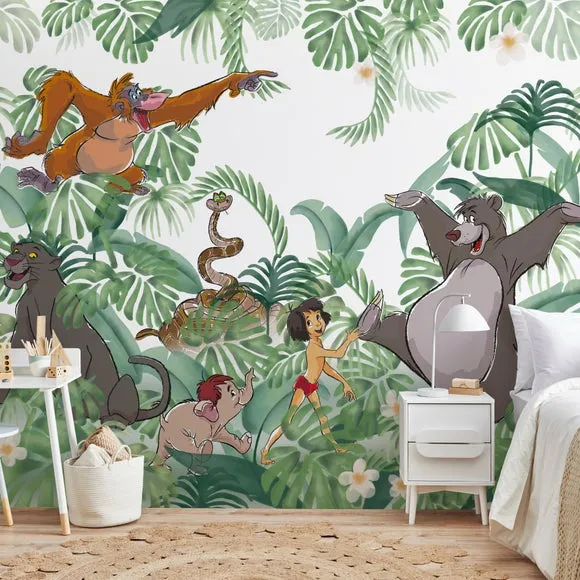 Jungle Book Wall Mural - Green