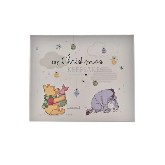 Keepsake Box with Festive Design - Brown, Wood