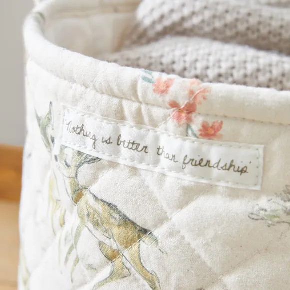 Large Round Storage Basket - Natural, Cotton