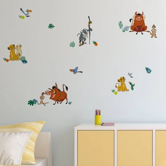Lion King Wall Stickers - Yellow, Self-Adhesive image