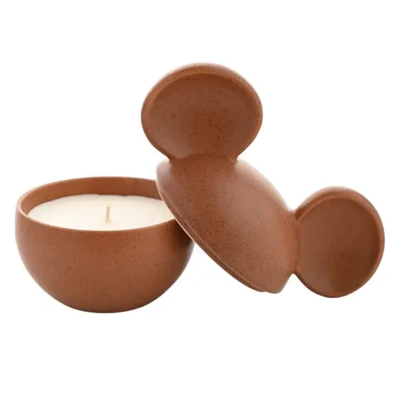 Mickey Mouse Candle with Lid - Terracotta, Ceramic