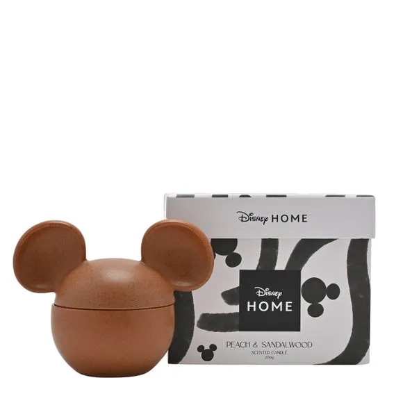 Mickey Mouse Candle with Lid - Terracotta, Ceramic