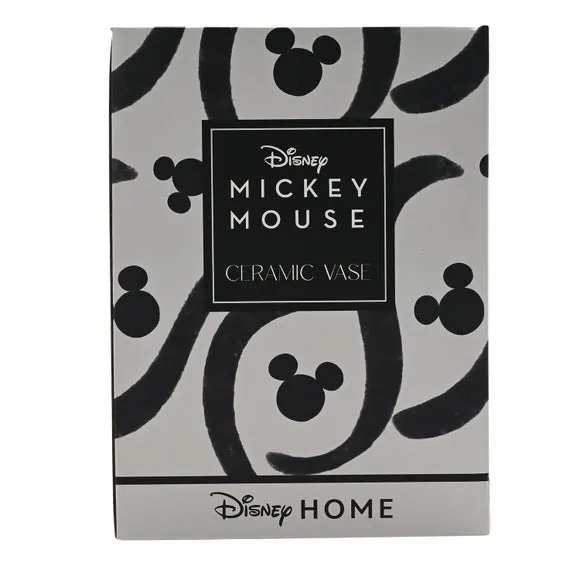 Mickey Mouse Handle Vase - White, Ceramic