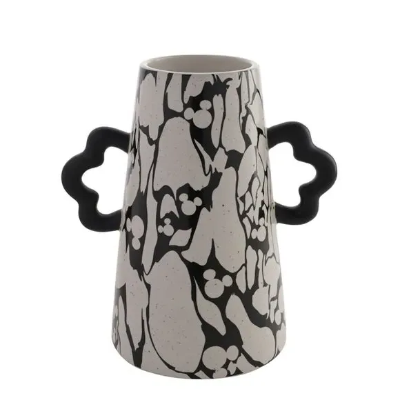 Mickey Mouse Handle Vase - White, Ceramic image