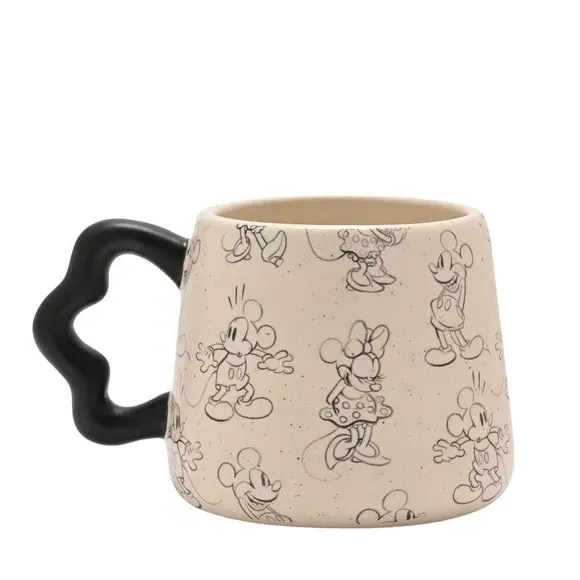 Mickey Mouse Mug with Ear Handle - White, Dolomite
