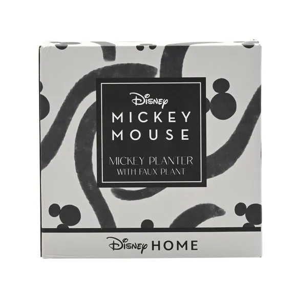 Mickey Mouse Planter with Trailing Plant - White