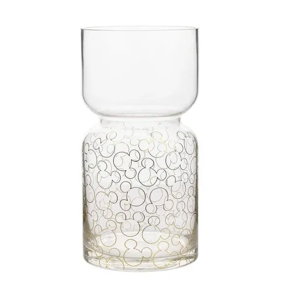 Mickey Mouse Shapes Glass Vase - Clear
