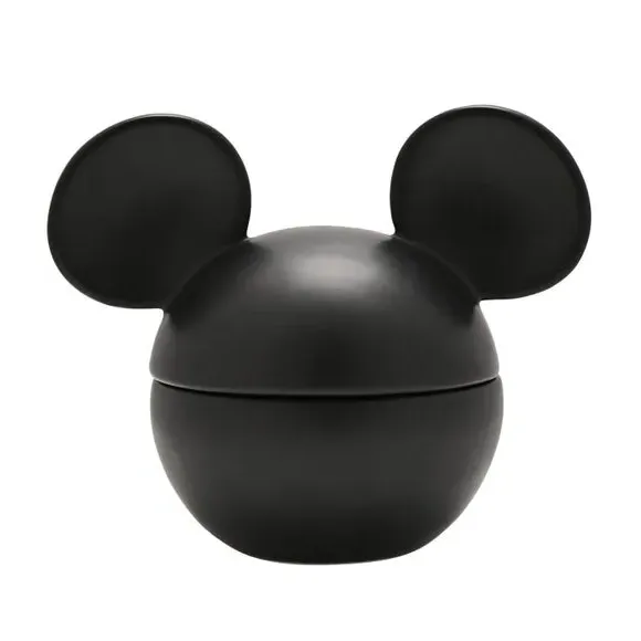 Mickey Mouse Trinket Pot with Lid - Black, Ceramic