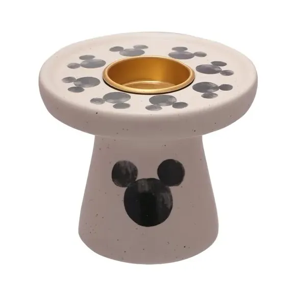 Mouse Head Tealight Holder - White, Ceramic