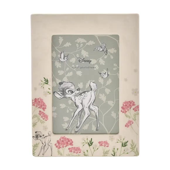 Photo Frame with Sketch Design - White, Ceramic