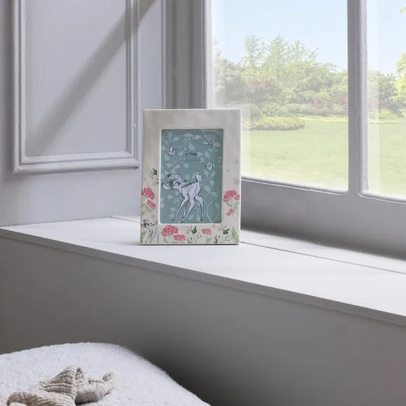 Photo Frame with Sketch Design - White, Ceramic image