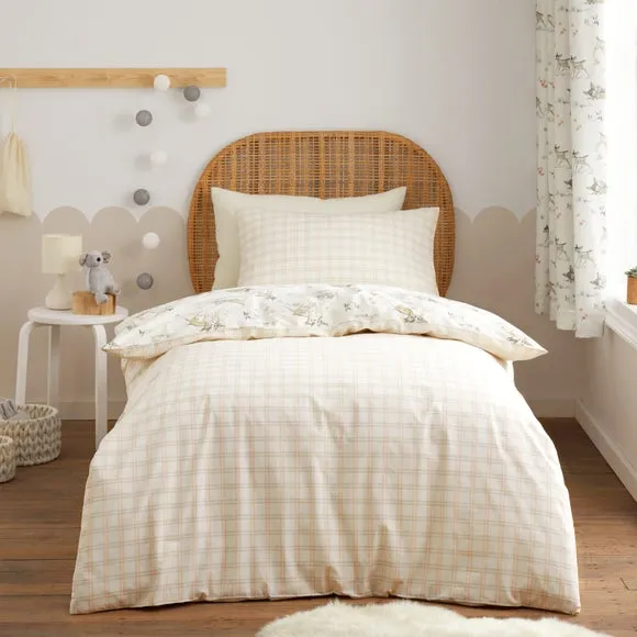 Reversible Duvet Cover Set - Natural, Cotton