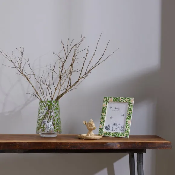 Round Trinket Dish Carved Design - Brown