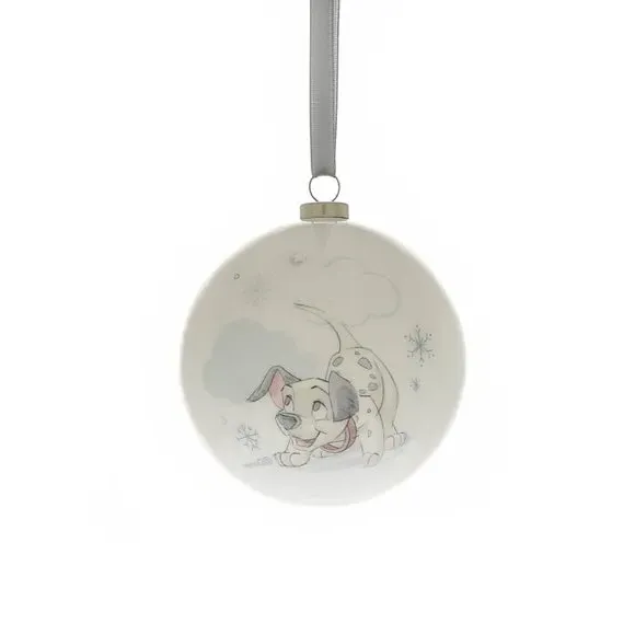 Set of 12 Christmas Baubles - White, Plastic