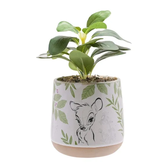 Set of 2 Artificial Succulents - White, Ceramic