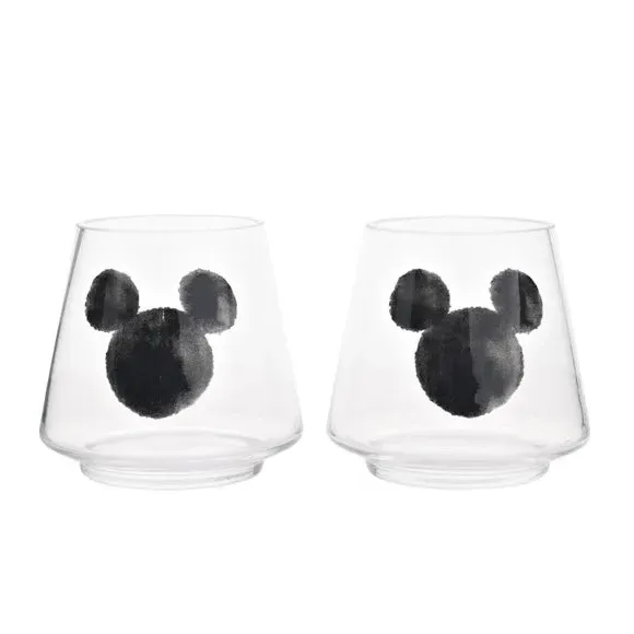 Set of 2 Candle Holders - Clear, Glass