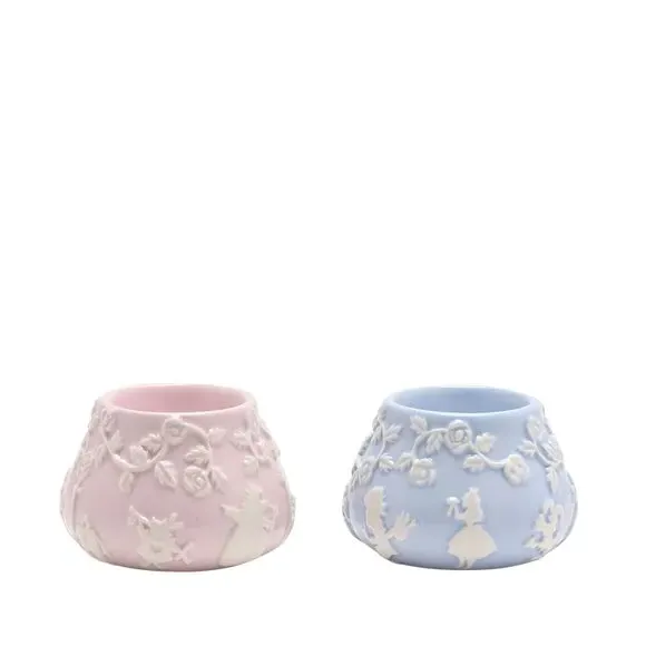 Set of 2 Tealight Holders - Pink, Ceramic