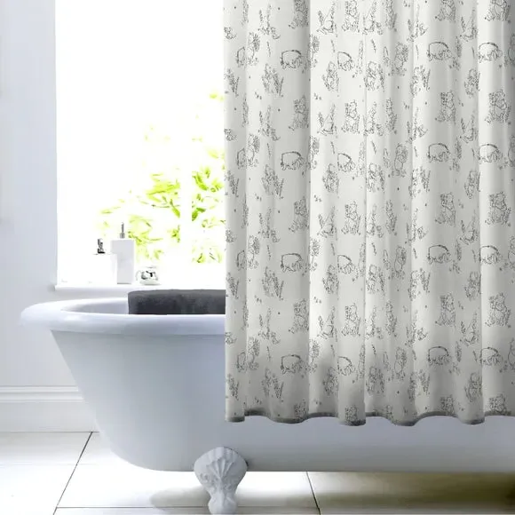Shower Curtain with Character Print - Natural image