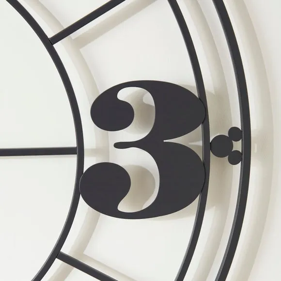 Skeleton Wall Clock - Charcoal