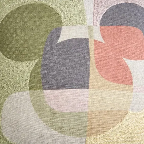 Square Cushion with Character Design - Cotton