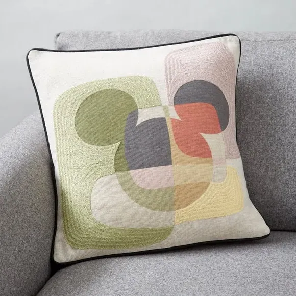 Square Cushion with Character Design - Cotton image