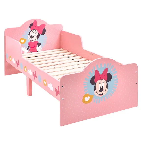 Toddler Bed with Graphics - Pink