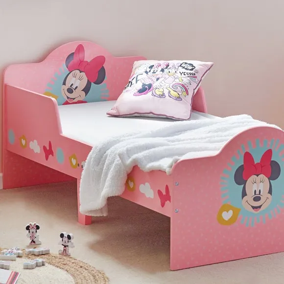 Toddler Bed with Graphics - Pink