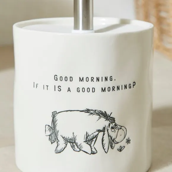 Toilet Brush with Holder - Cream, Ceramic