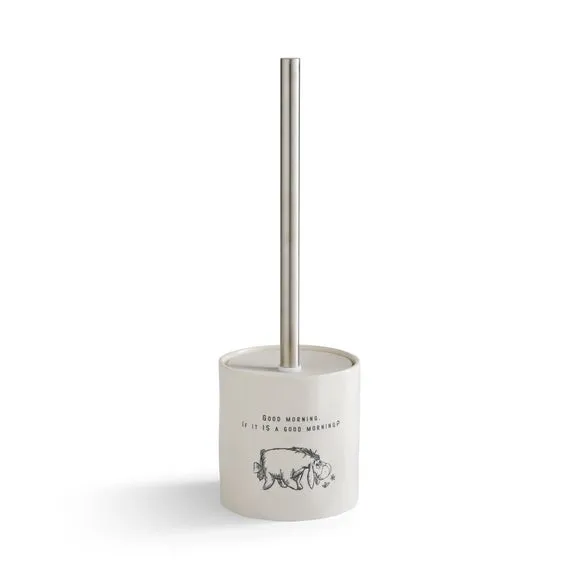 Toilet Brush with Holder - Cream, Ceramic