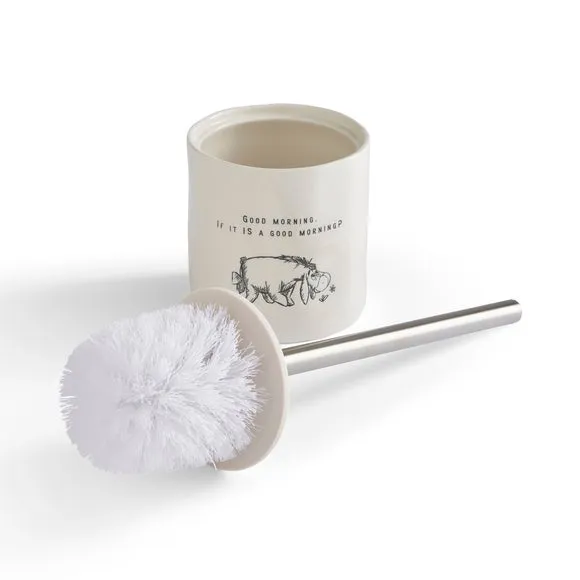 Toilet Brush with Holder - Cream, Ceramic