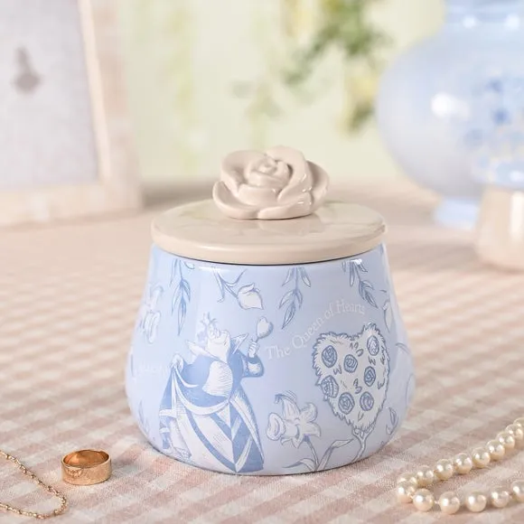 Trinket Box with Glazed Finish - Blue, Ceramic image