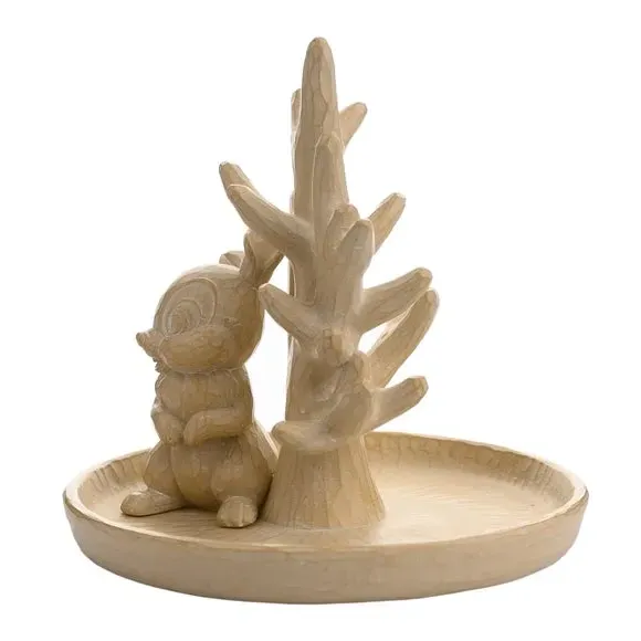 Trinket Dish with Character Design - Brown, Resin