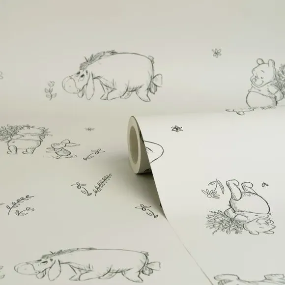 Winnie Pooh Wallpaper - Natural, Paper