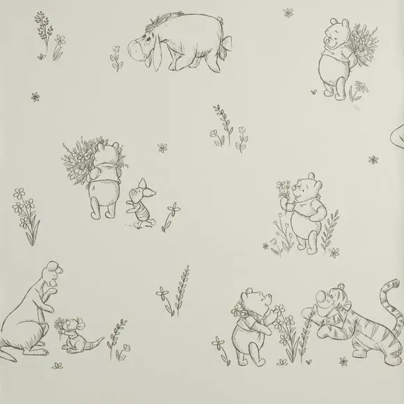 Winnie Pooh Wallpaper - Natural, Paper