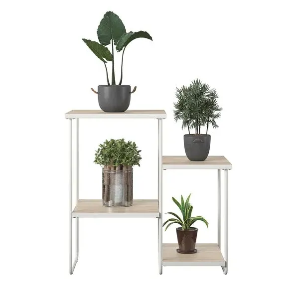 4-Tier Plant Stand - Natural, Wood