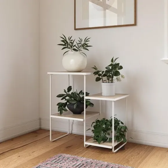 4-Tier Plant Stand - Natural, Wood image