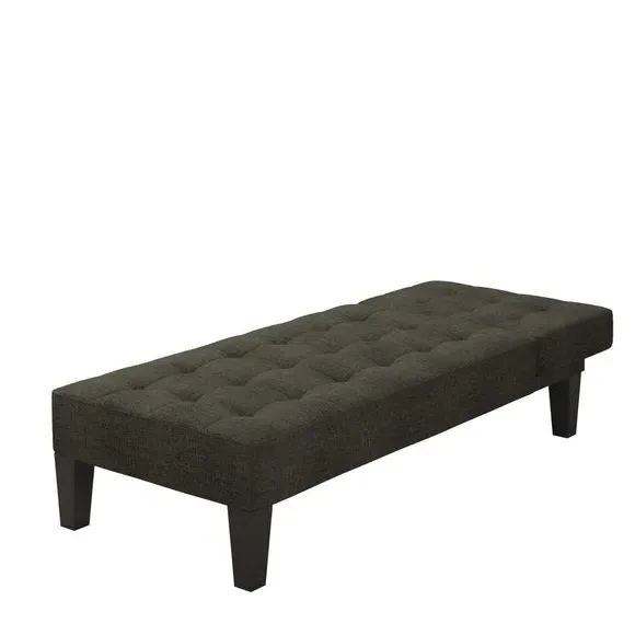 Convertible Chaise Lounge with Sleeper - Grey, Linen